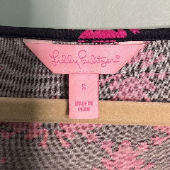 Lilly Pulitzer Dress Gretchen Get Hoppy Frogs All Over Print Dress - Picture 5 of 8